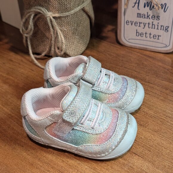 Stride Rite Rainbow Jazzy Sparkle Shoes Size 3.5 Medium - Picture 2 of 6